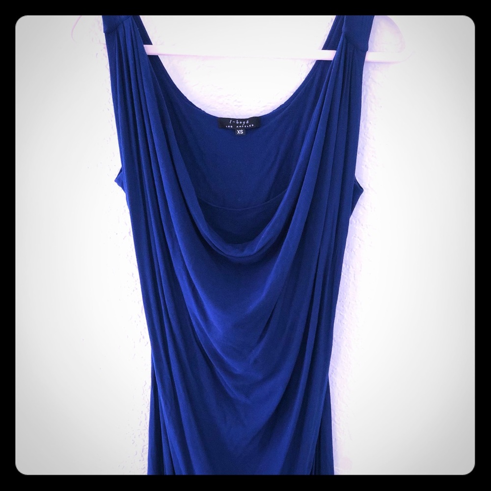 Cute Blue T-bags Dress